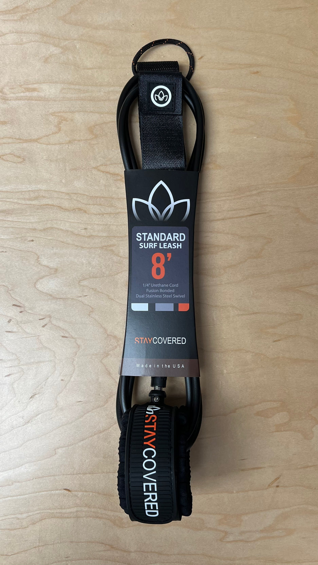 8’ Standard 1/4” Leash