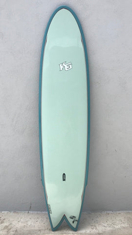 [KG] Kane Garden サーフボード フィッシュテール 5'10” Kane Garden Fish (USED) - Kane Garden Surfboards